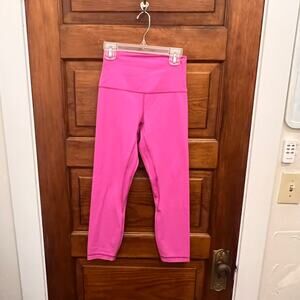 Lululemon Align High-Rise Crop 23" sz 4 NWOT's Pink Women's Leggings $98